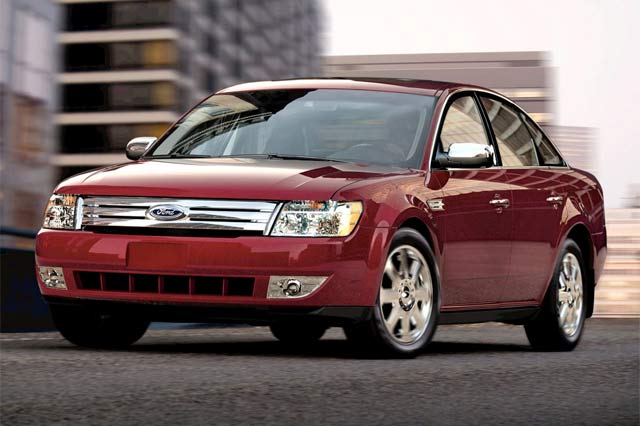 Dark red Ford sedan at Car Time of Owatonna in Owatonna MN